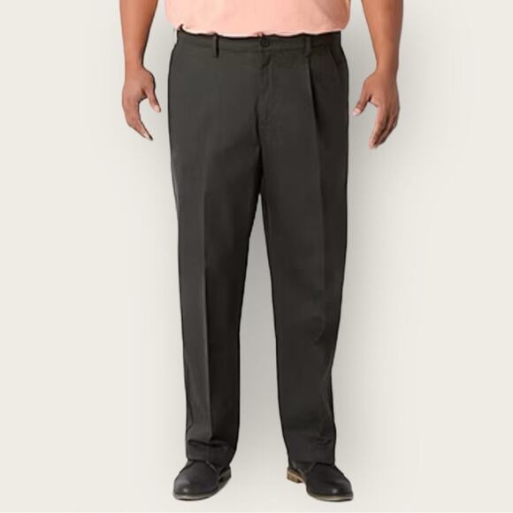 GUC | Dockers | Pleated Signature Khaki Flex Comfort | Grey | Men's W48/L30 - Picture 1 of 13